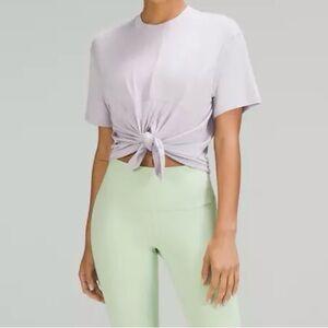 NWOT Lululemon | Modal-Silk Blend Tie-Front Yoga T-Shirt